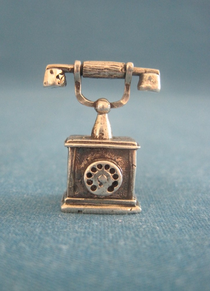 Telephone. Souvenir. Sterling Silver 925.