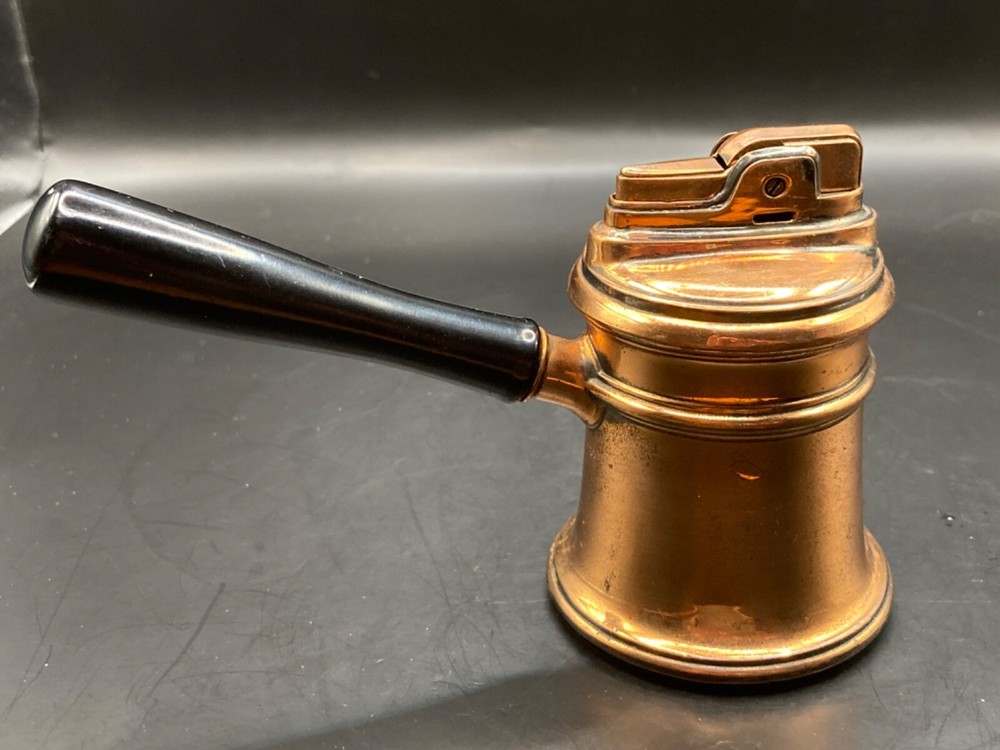 Vintage Ronson “Colony” Bronze with Black handle Table Lighter