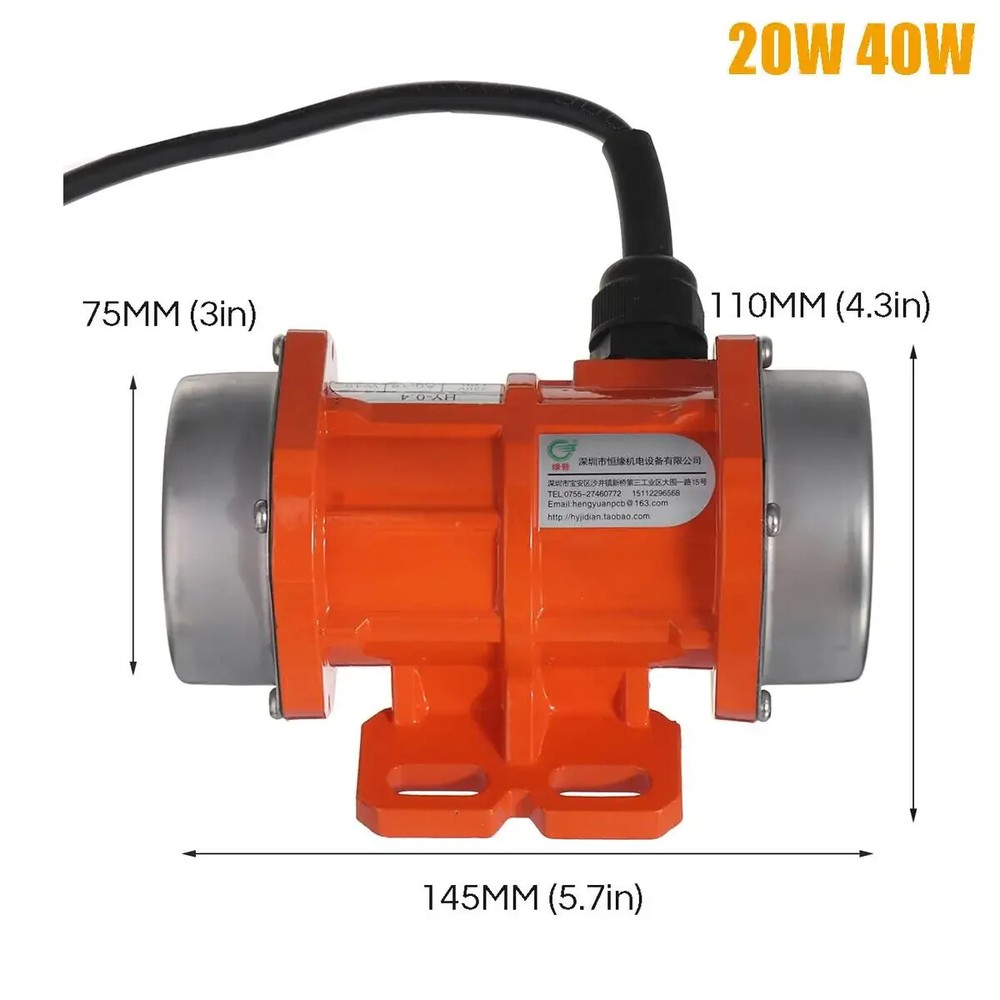Adjustable Speed Vibrating Motor for Feeding Machine, Shotcrete Machine,