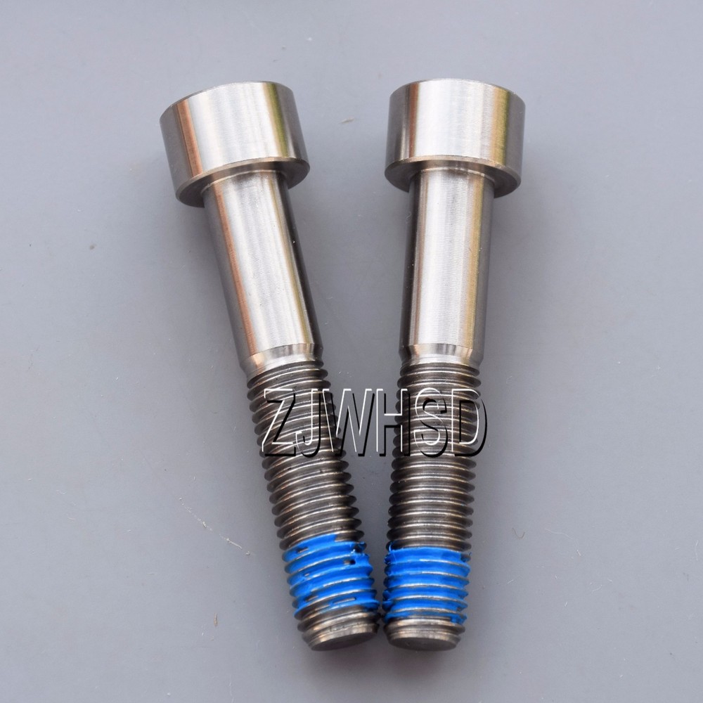 2pcs M9 x 1.25 x 50 Ti Titanium Screw Bolt Allen Hex Socket Cap Head +ThreadLock