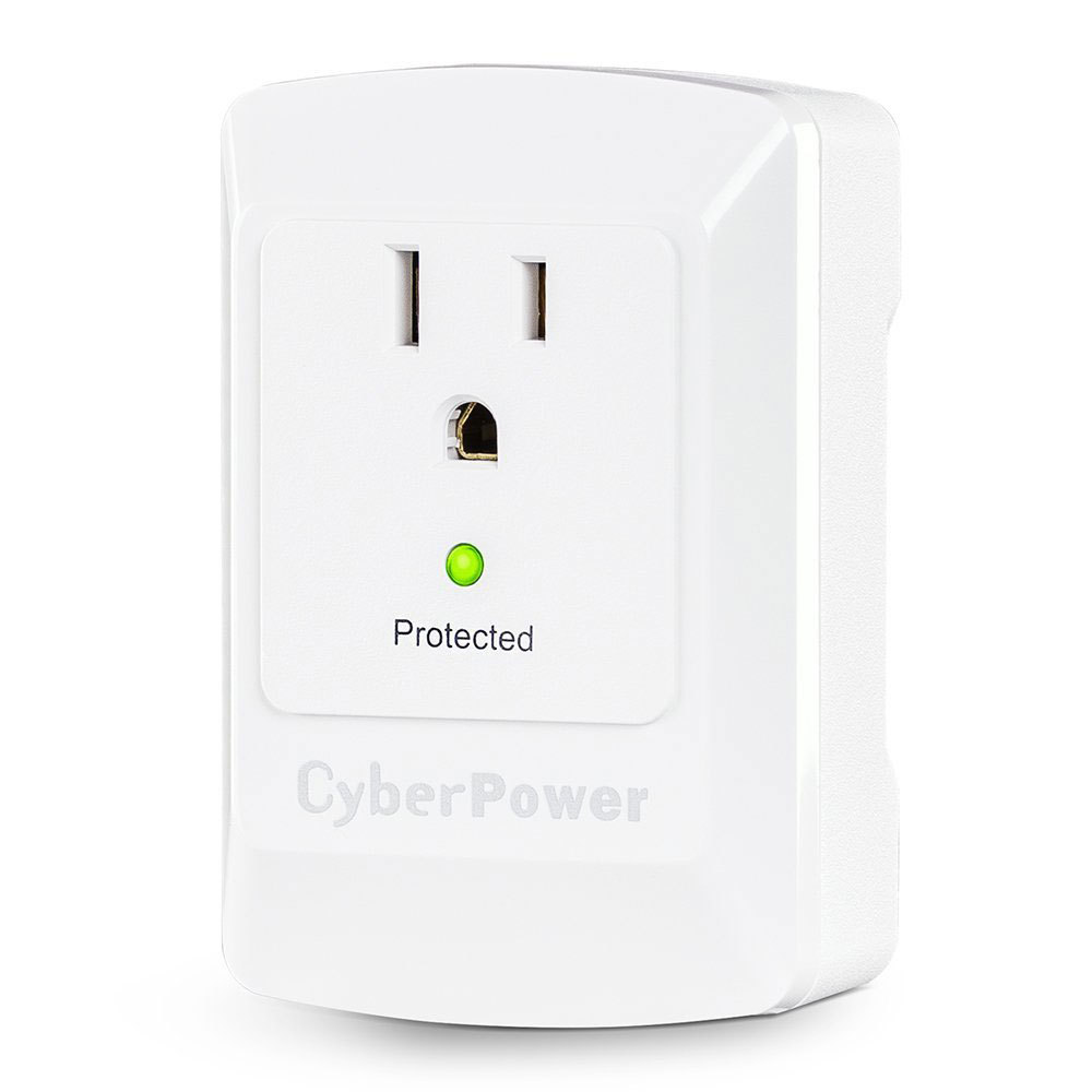 CyberPower Single Outlet Surge Protector 900 Joules | CSB100W
