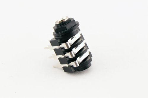 10 PCS 1/4" 6.35mm Stereo Socket Audio PCB Panel Mount Headphone Jack 6 Pin