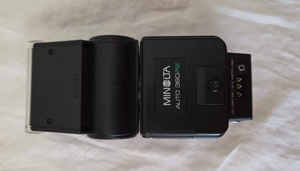 Minolta Auto 360PX Flash - CLEAN - NO BATTERY LEAKAGE