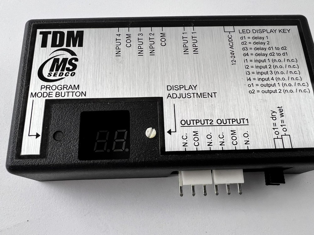 MS Sedco TDM Timer Delay Module Controller 12-24V AC/DC Programmable Inputs