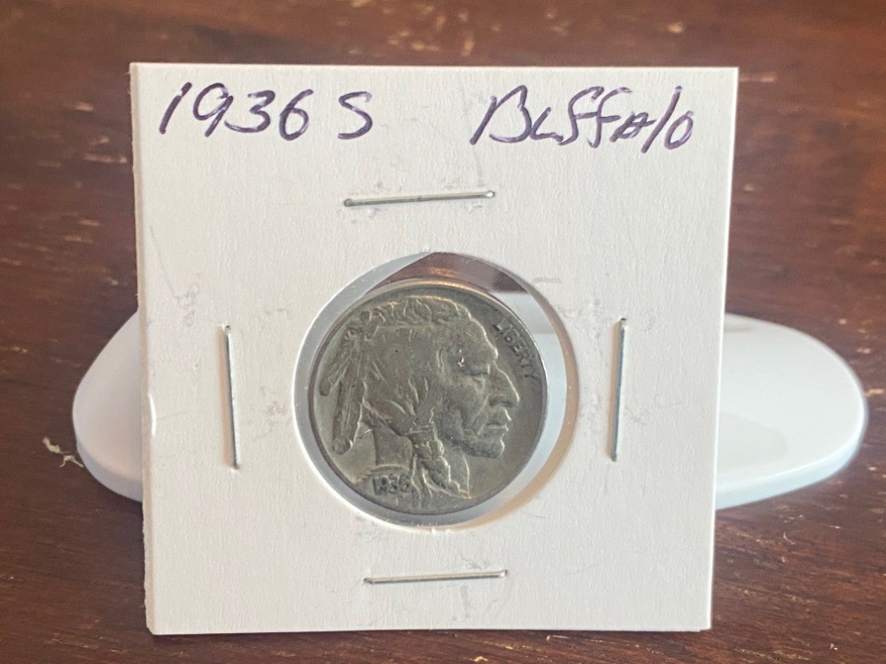 1936-S 5C Buffalo Nickel