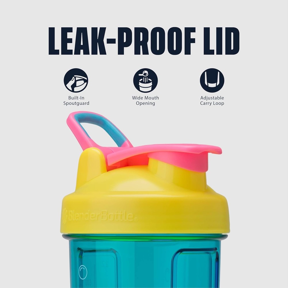 BlenderBottle Spongebob Shaker Bottle Pro Series Perfect for Prot