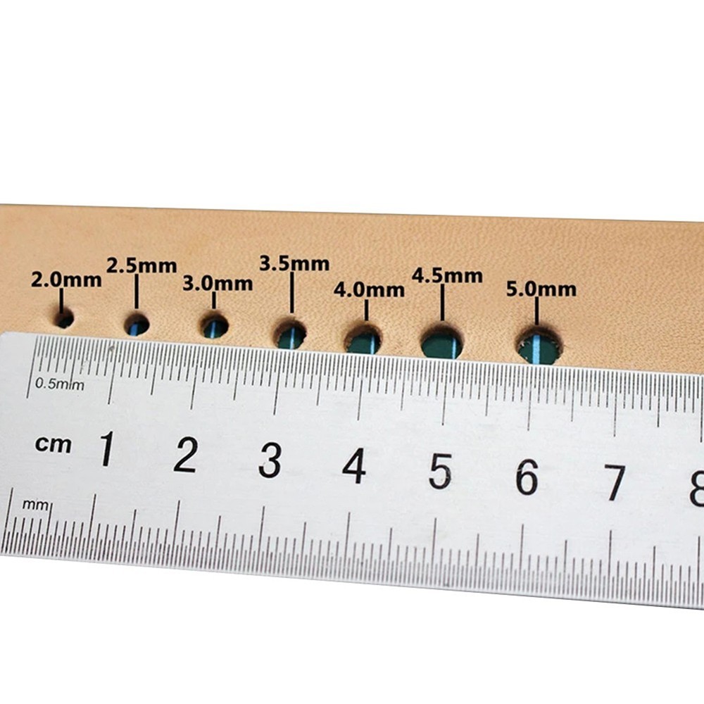 Craft Tool for Leather Replaceable Hole Puncher with Hollow Chisel Design