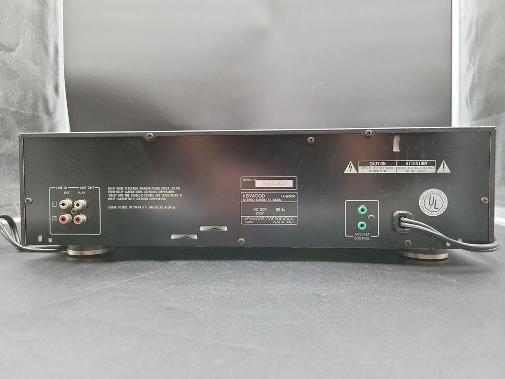 Kenwood Stereo Double Cassette Deck KX-W6010 Auto Reverse