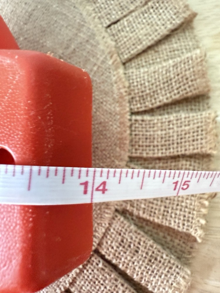 Tupperware #1523-2 Large Red/Orange 2 Quart Colander Strainer w/ Handle Vtg