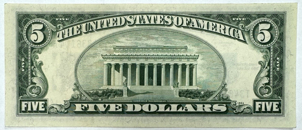 1934-D $5 Silver Certificate - T34836114A