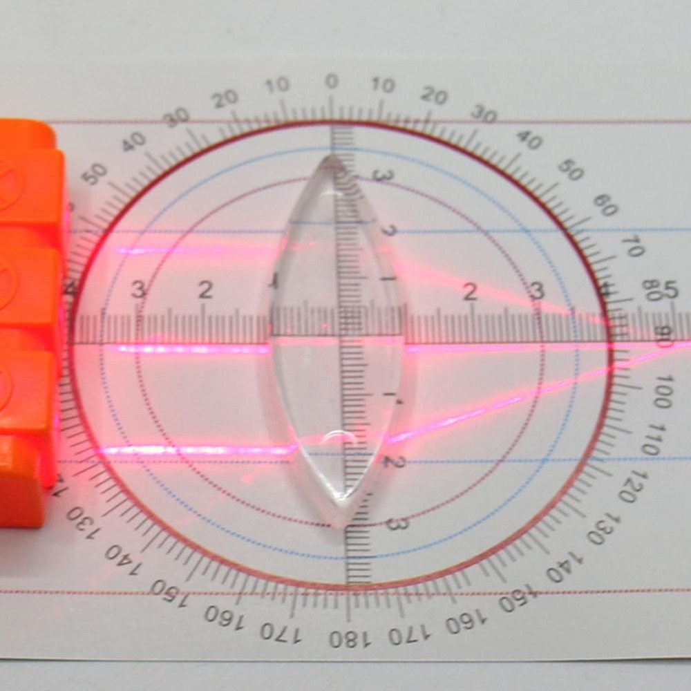 Multifunction Optical Experiment Physics Kit Prism Reflector Lens Small Hole