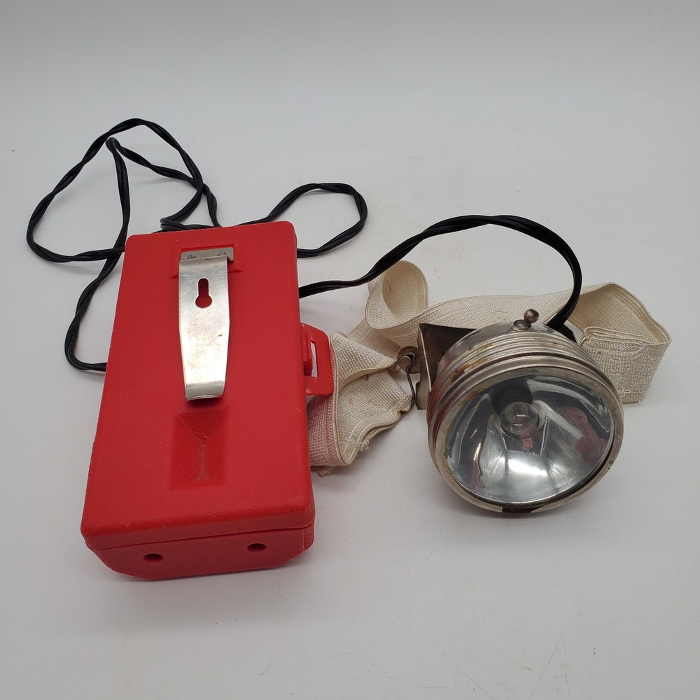 JUSTRITE ELECTRIC HEAD LANTERN LAMP 19040 HANDS FREE FLASHLIGHT  works