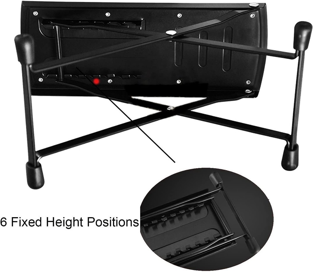 Guitar Foot Rest, Height Adjustable Footstools/Folding Black