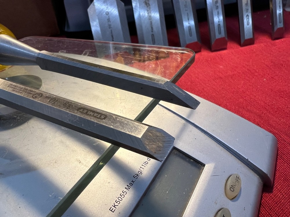 Excellent Stanley 8 Piece Wood Chisel Set FAT.MAX. Used Lightly..See.Notes.**