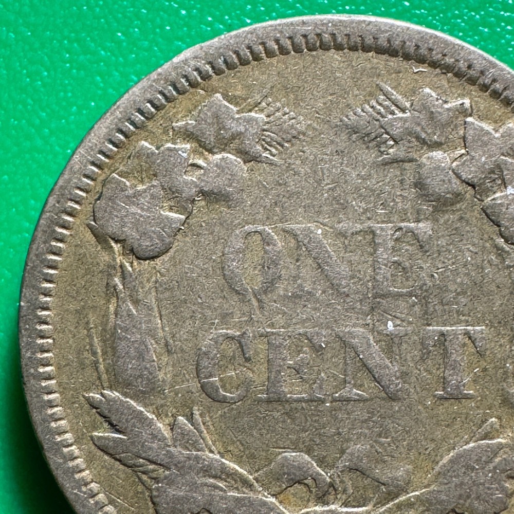 1858 LL Flying Eagle Cent C128