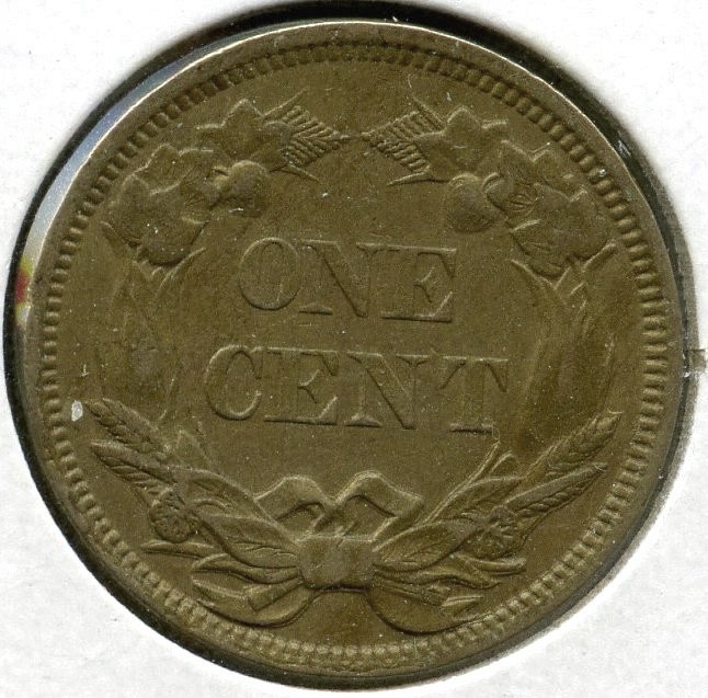 1858 LL Flying Eagle Cent Penny - Planchet Defect - Q76