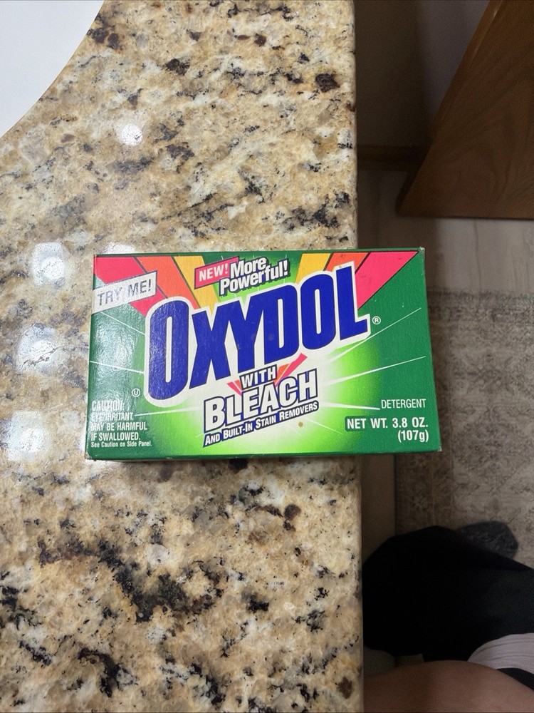 Vintage Sample Size 1992 Oxydol with bleach 1992 sample size Box