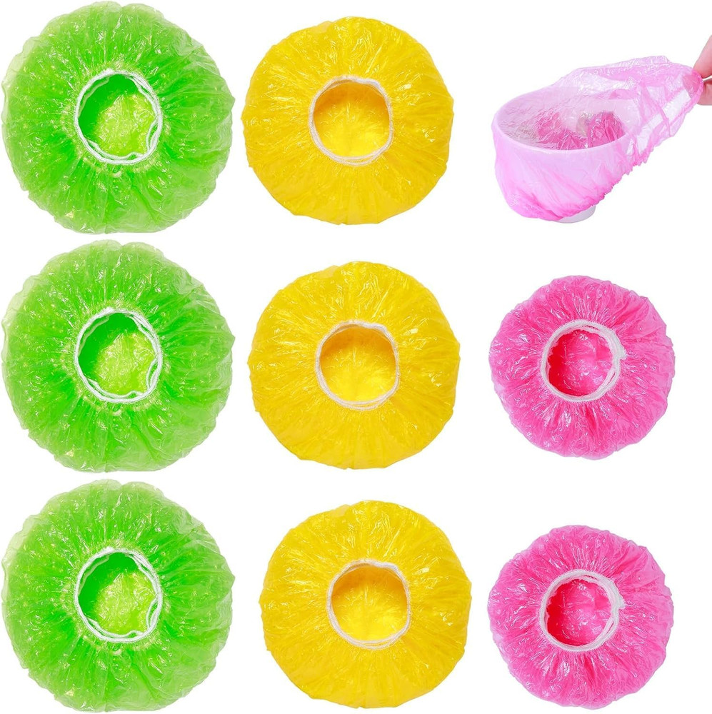 Bowl Covers Reusable Elastic Plastic Wrap for Food Storage Fresh Keeping Stretch
