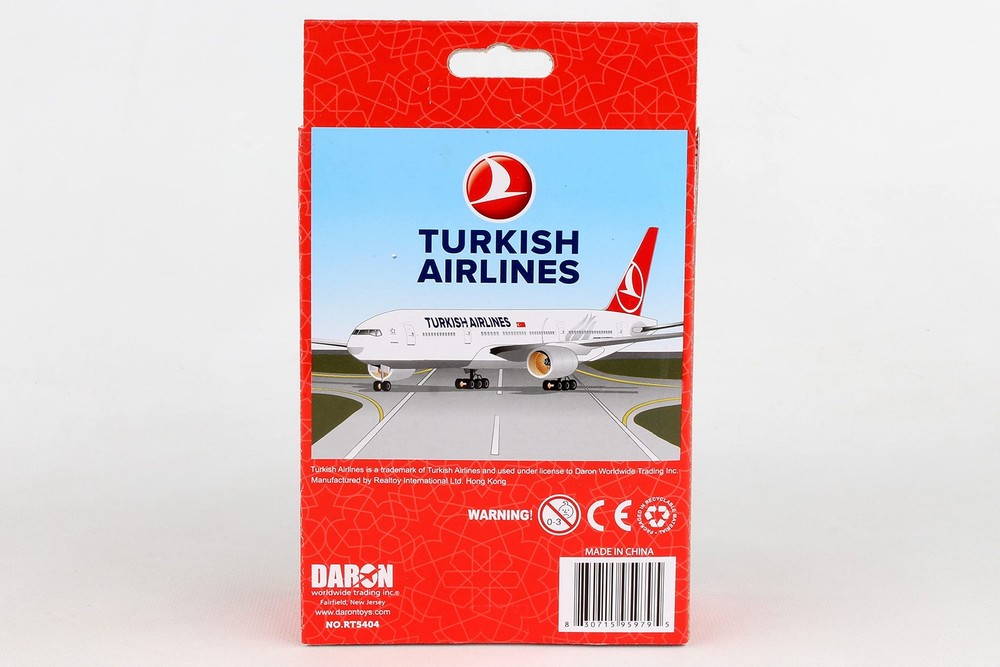 Daron Turkish Airlines Single Plane RT5404 Medium Turkish, Thy
