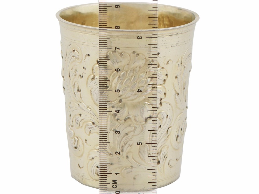 Antique German Silver Gilt Beaker - Pre-1800