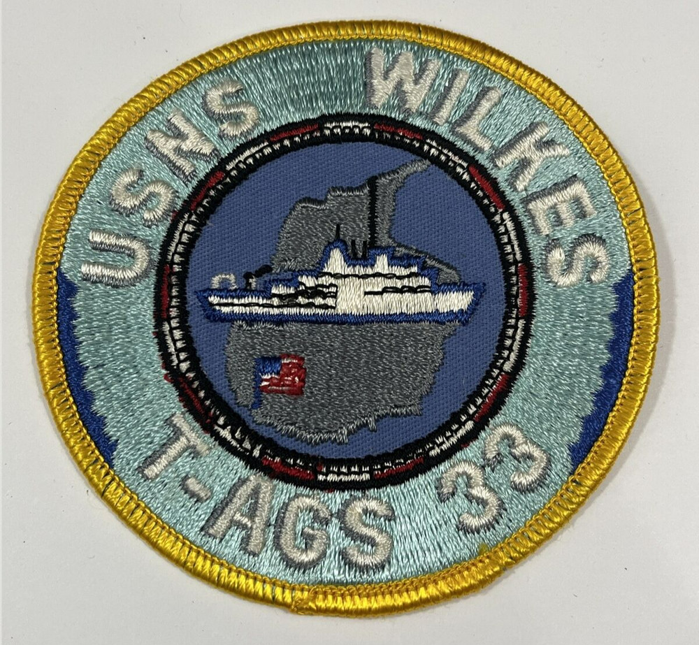 US NAVY USNS WILKES T-AGS 33 PATCH
