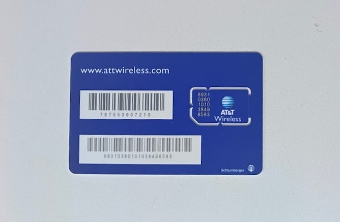 New but Older ATT Wireless GSM Cell Phone SIM Card