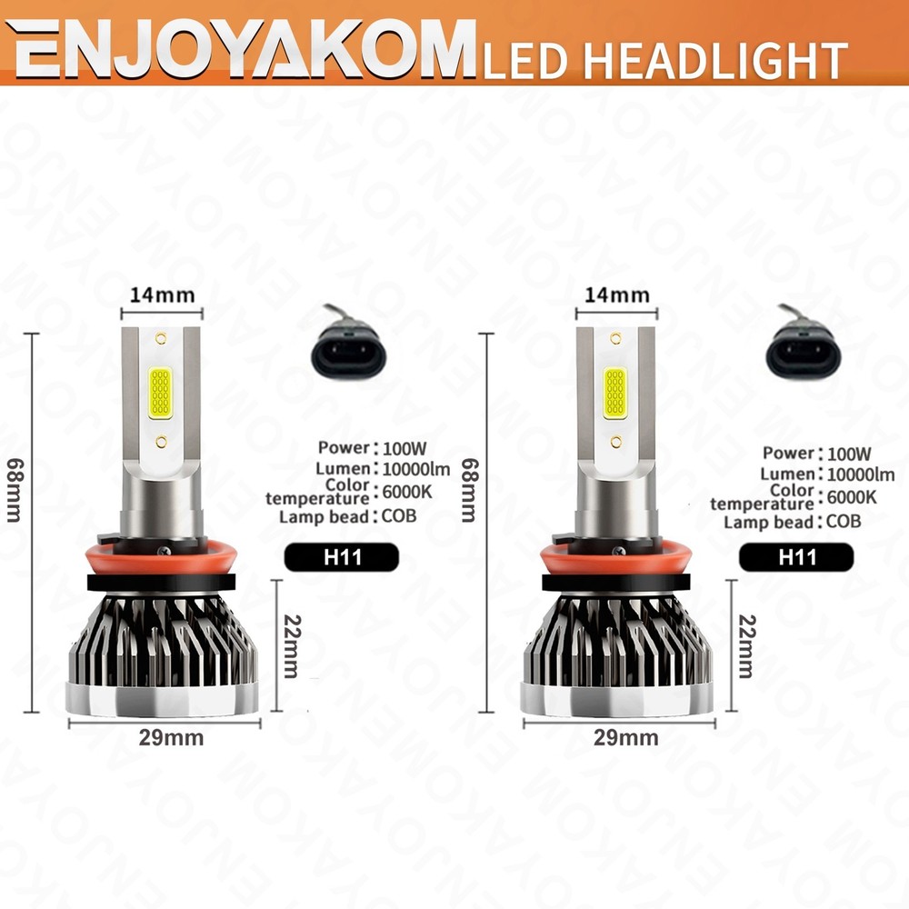 For Ford Transit Connect 2014-2023 LED Headlight Bulbs High&Low Beam Combo Kit