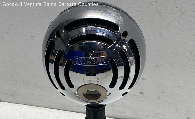 Blue Snowball Microphone Silver Color