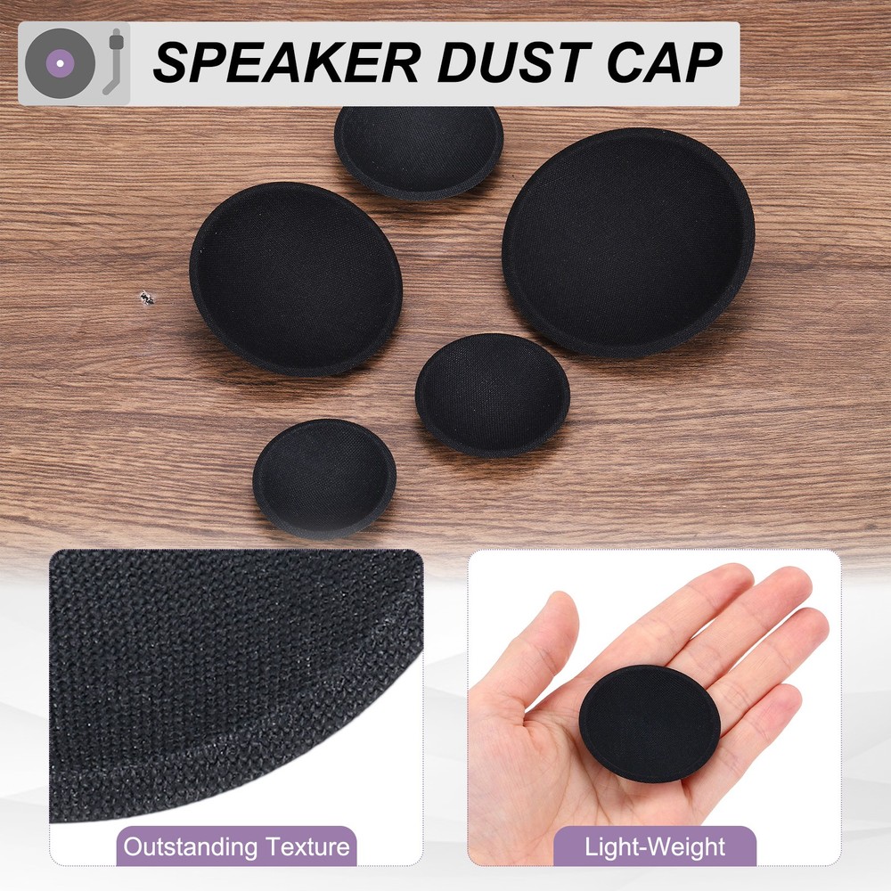 4 Pcs Speaker Dust Cap 45mm/1.8" Outer Diameter Oiled Cloth Cap