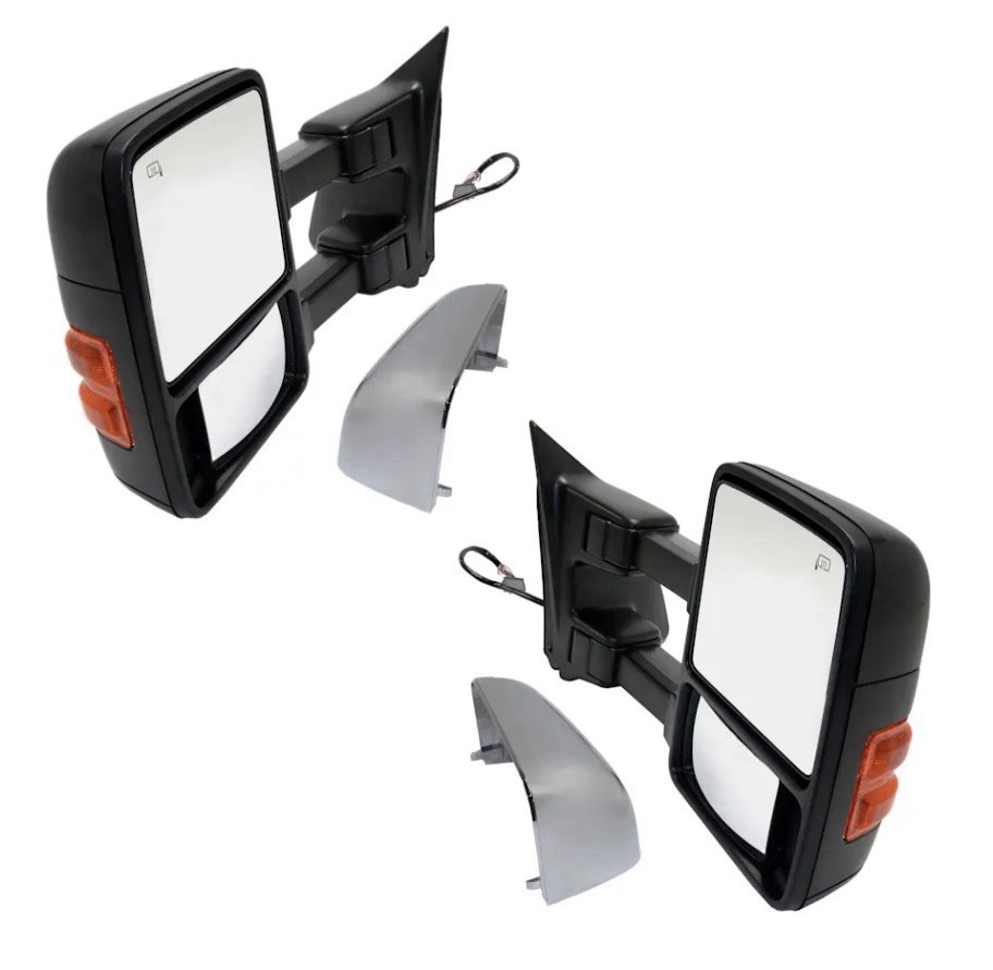 JC Whitney® Driver and Passenger Side Towing Mirror, Power Adjust