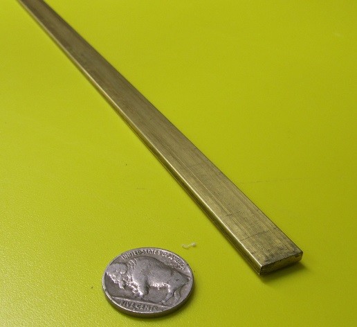 360 Brass Flat Bar 1/8" Thick x 1/2" Wide x 48.0" Length