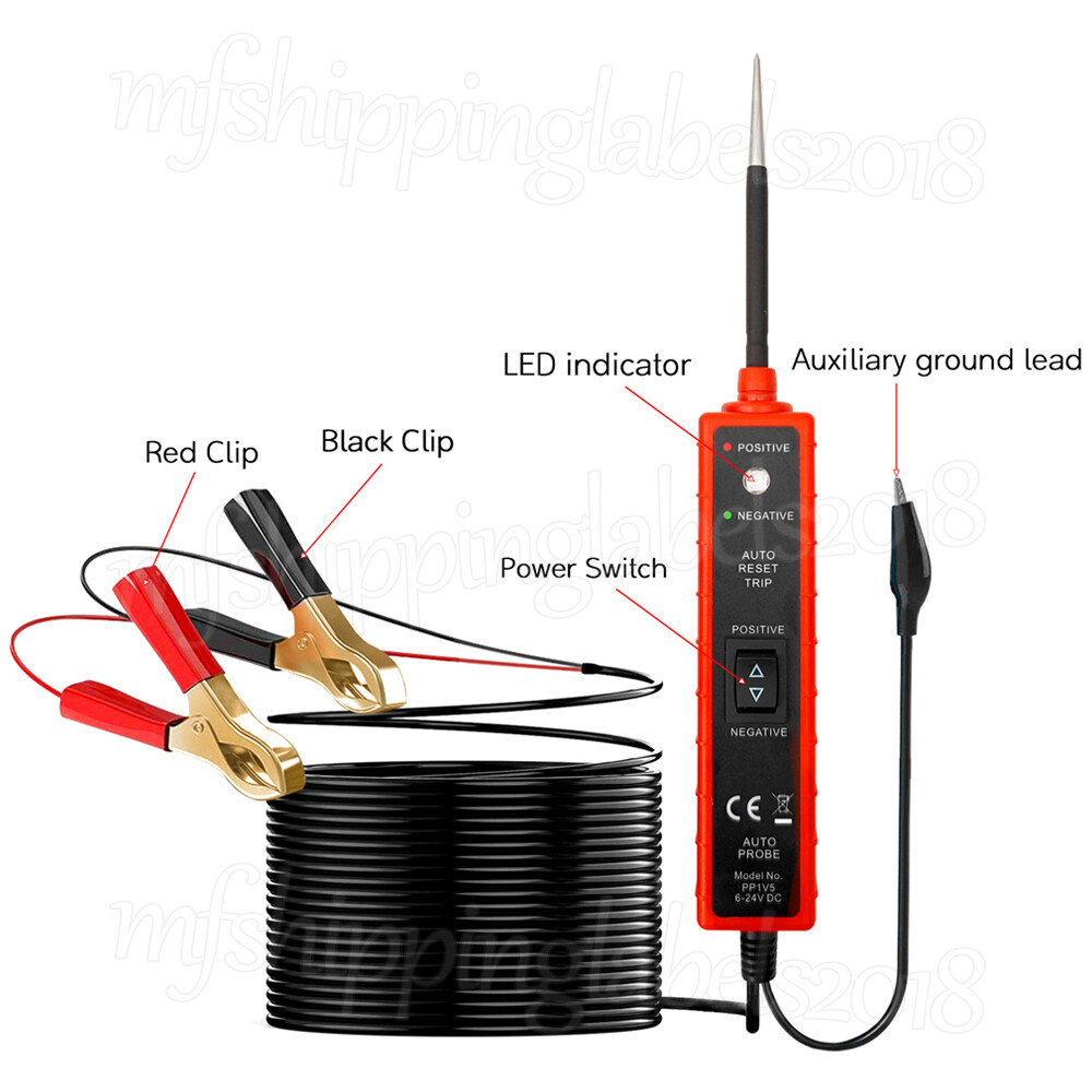 6-24V Car Auto Electrical Power Circuit Tester Probe Digital Test Device System