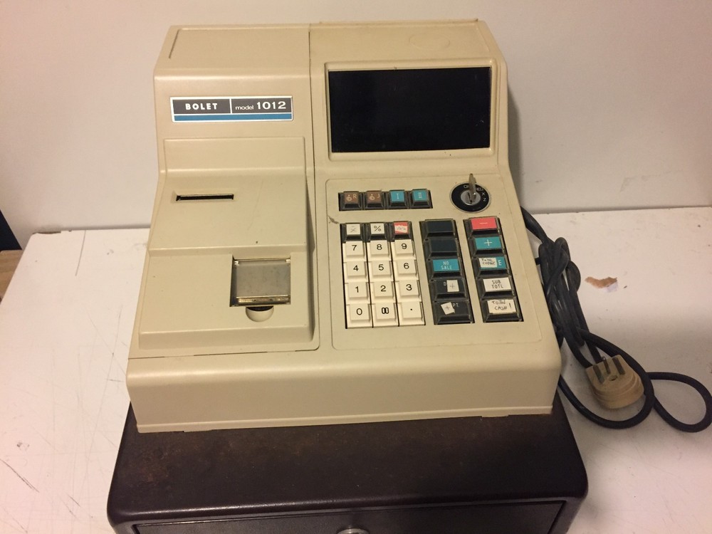 VINTAGE DIGITAL Cash Register BOLET 1012