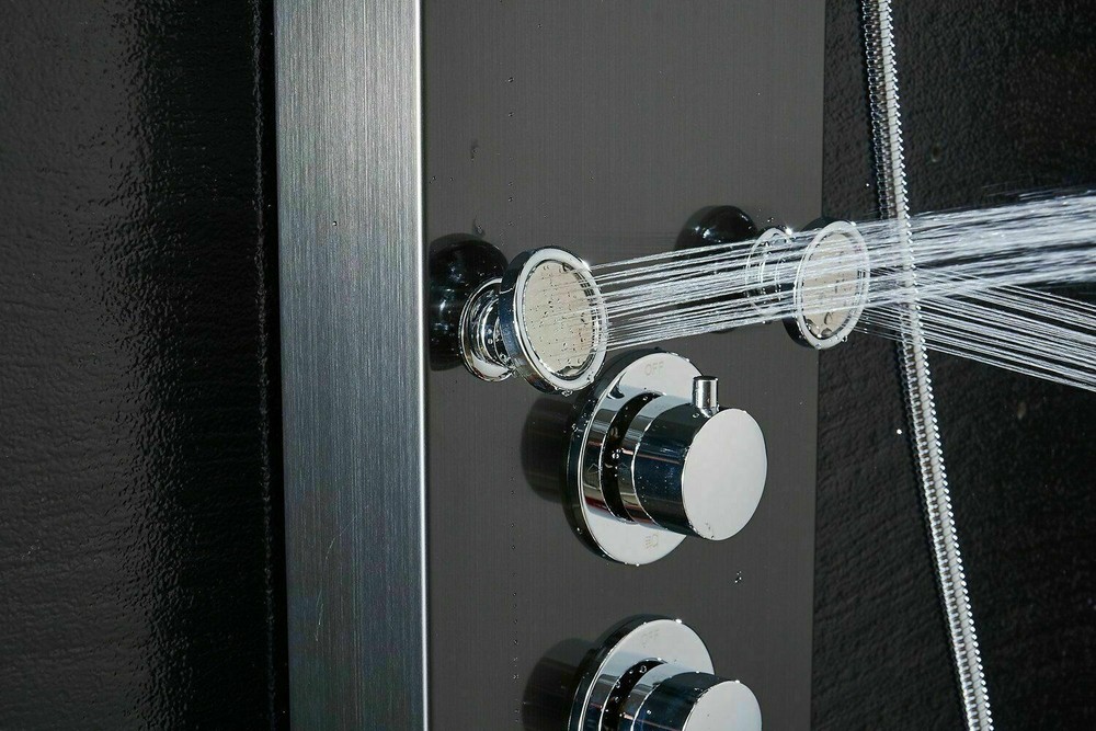 ELLO&ALLO Led Rainfall Waterfall Shower Panel Tower Rain Massage Body System Jet