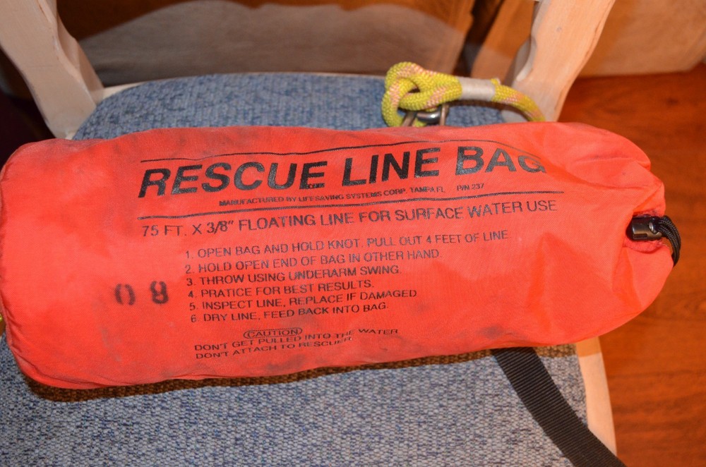 Rescue Line Bag 75 ft. x3/8 Floating Line