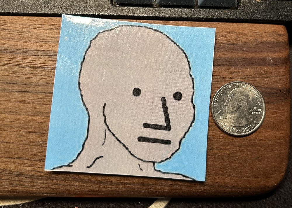 NPC Meme - Glossy Vinyl Sticker