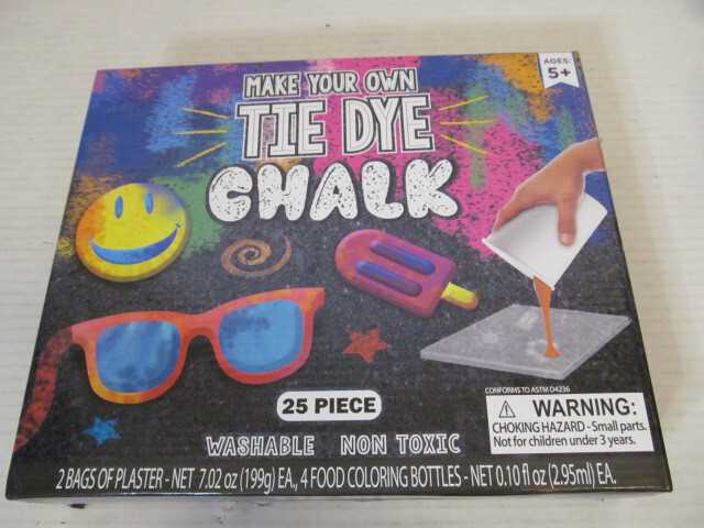 Make Your Own Tie Dye Chalk for Ages 5+