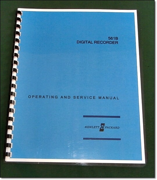 HP 561B Operating & Service Manual: 11"X17" Schematics & Protective Covers