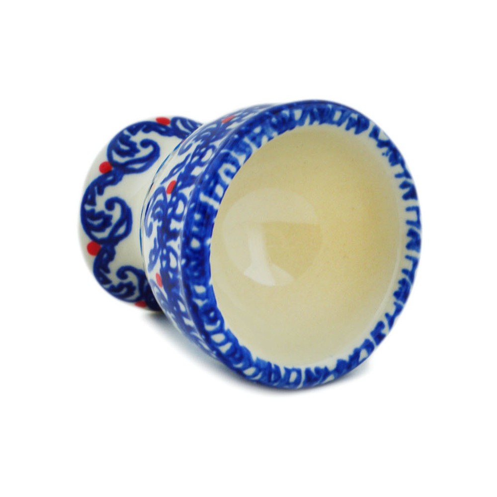 Polish Pottery Egg Holder 2" Beach At Sunset UNIKAT