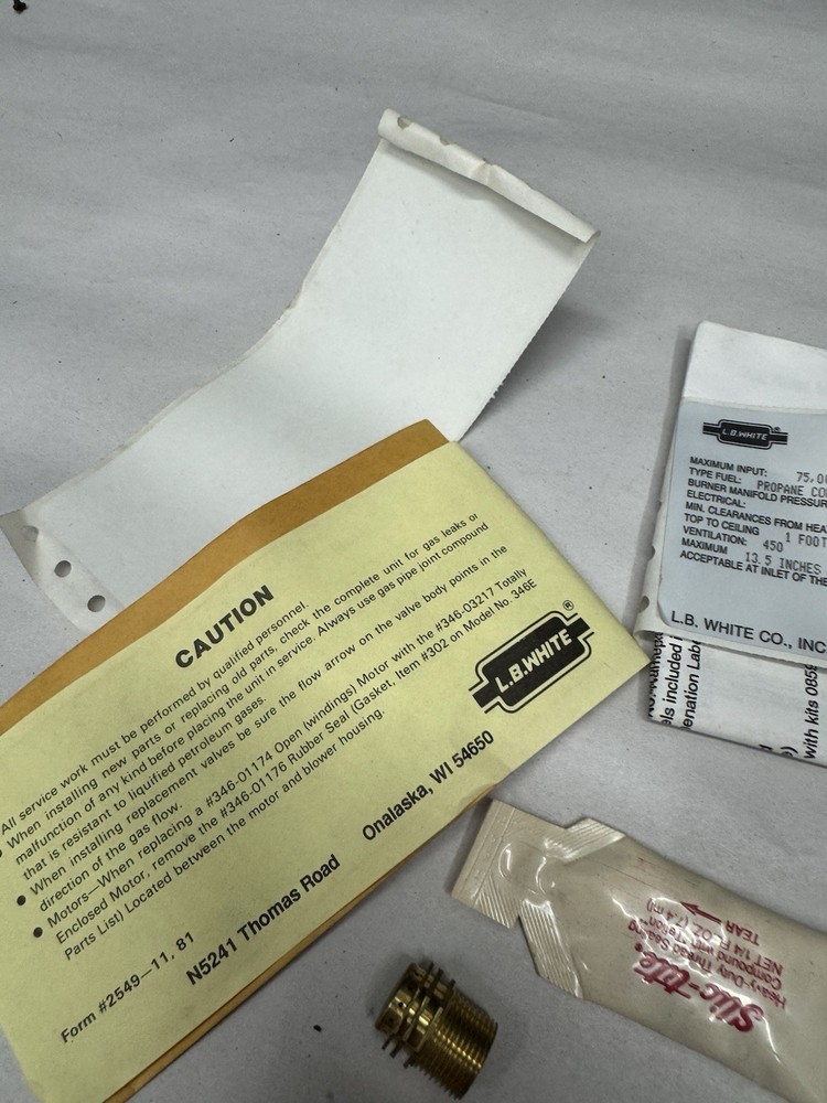 lb white aw075-lp valve NOS