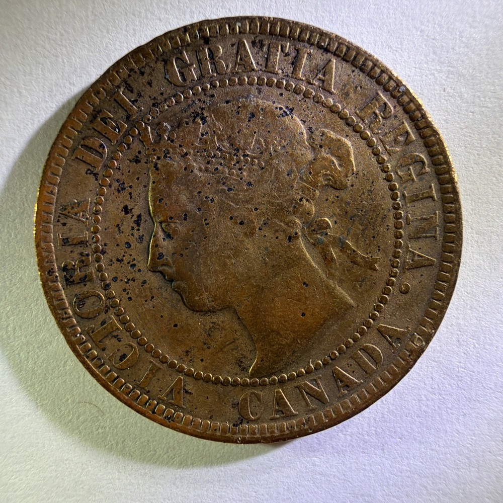1897 - Canadian Large cent - Copper Penny - 387