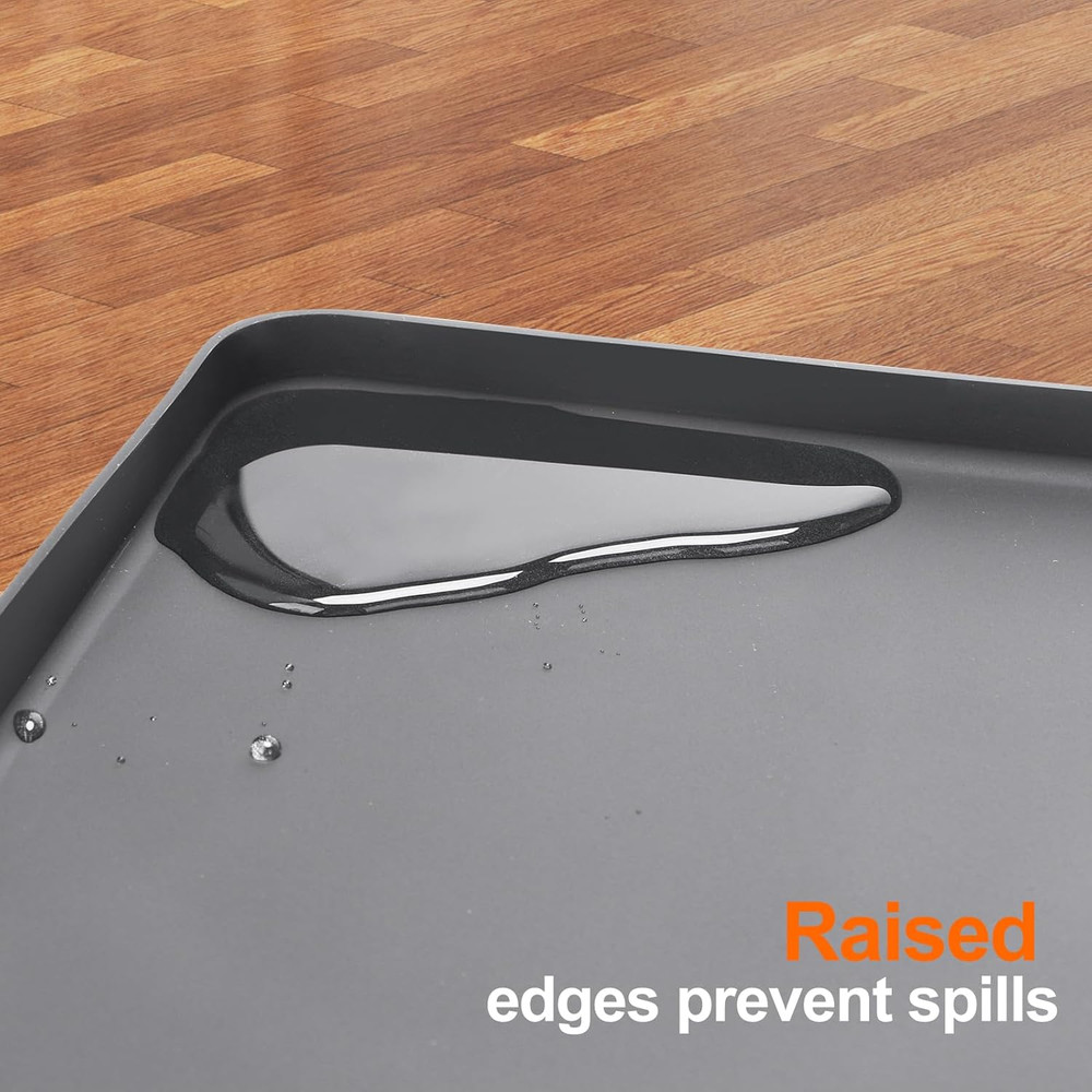 Mini Fridge Silicone Mat with Raised Edge, under Washing Machine Pad under Mini