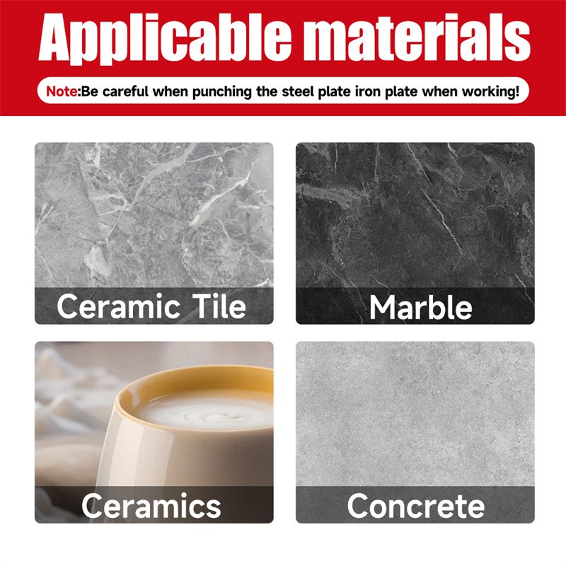 4X Eccentric Drill Bit Set Four-Flute Sawtooth Eccentric Drill Bit High Hardness