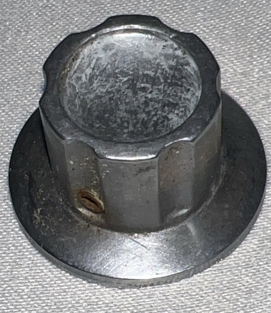 Heathkit Apache Transmitter Small Metal Knob one 1 inch Diameter .