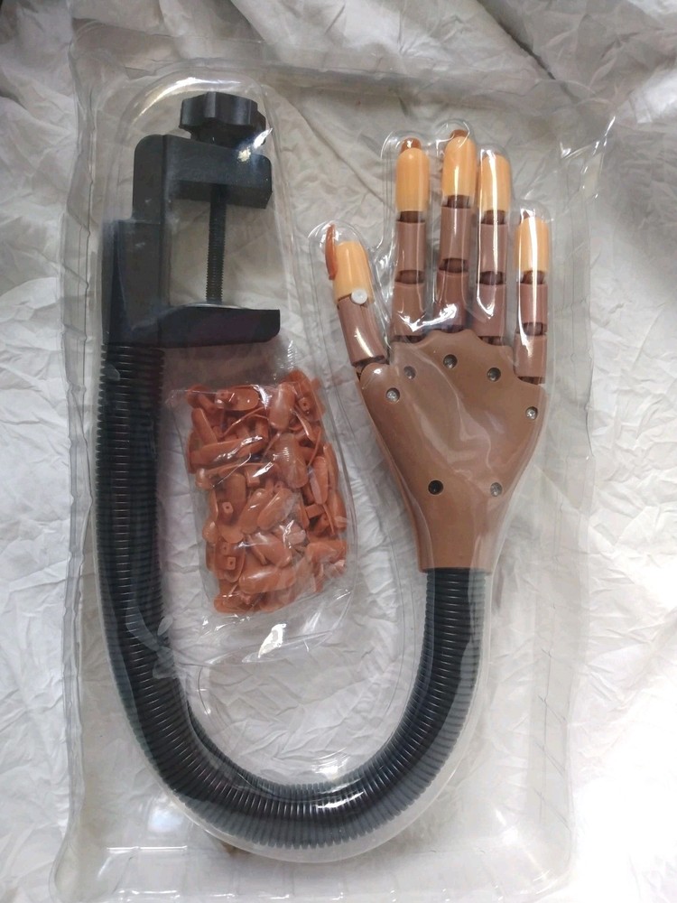 Nail Practice Training Hand Manicure Skills Learning Box Dented With Rip NEW