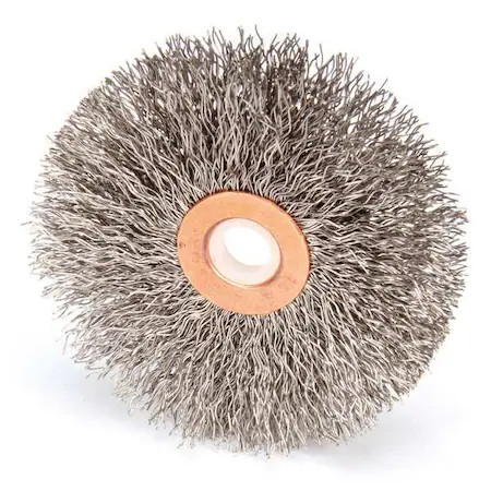 Weiler 96135 Wire Wheel Wire Brush, Threaded Arbor, 3"