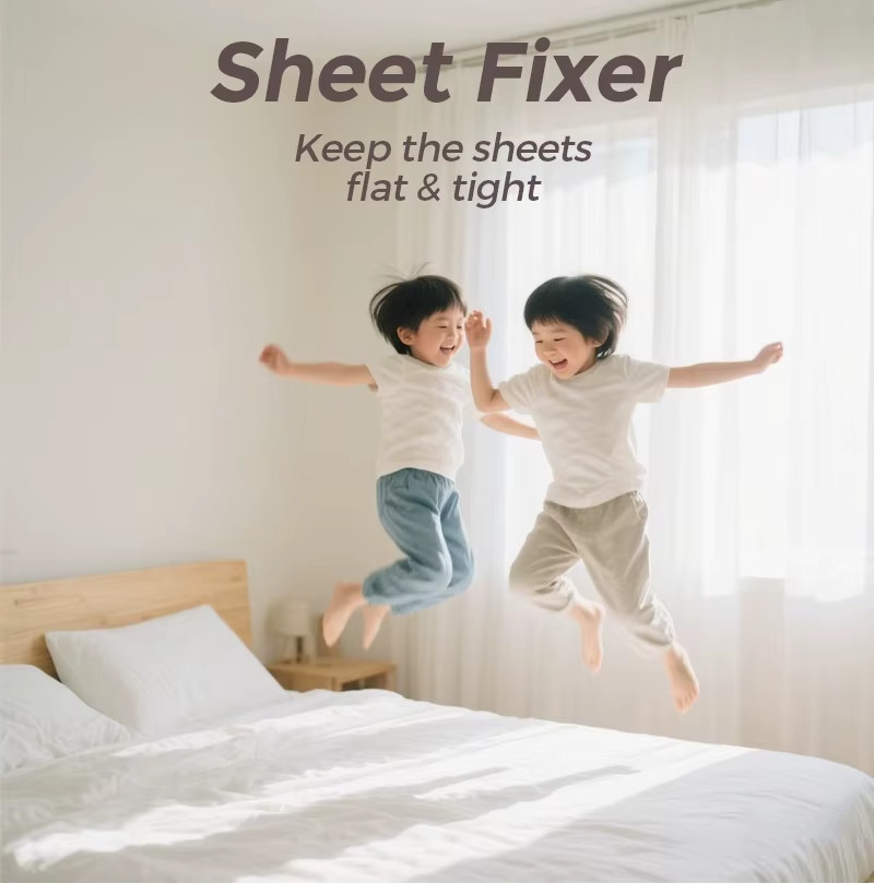 Bed Sheet Holders Heavy Duty – Keep Sheets Tight Non Slip Mattress Clips (4 Pack