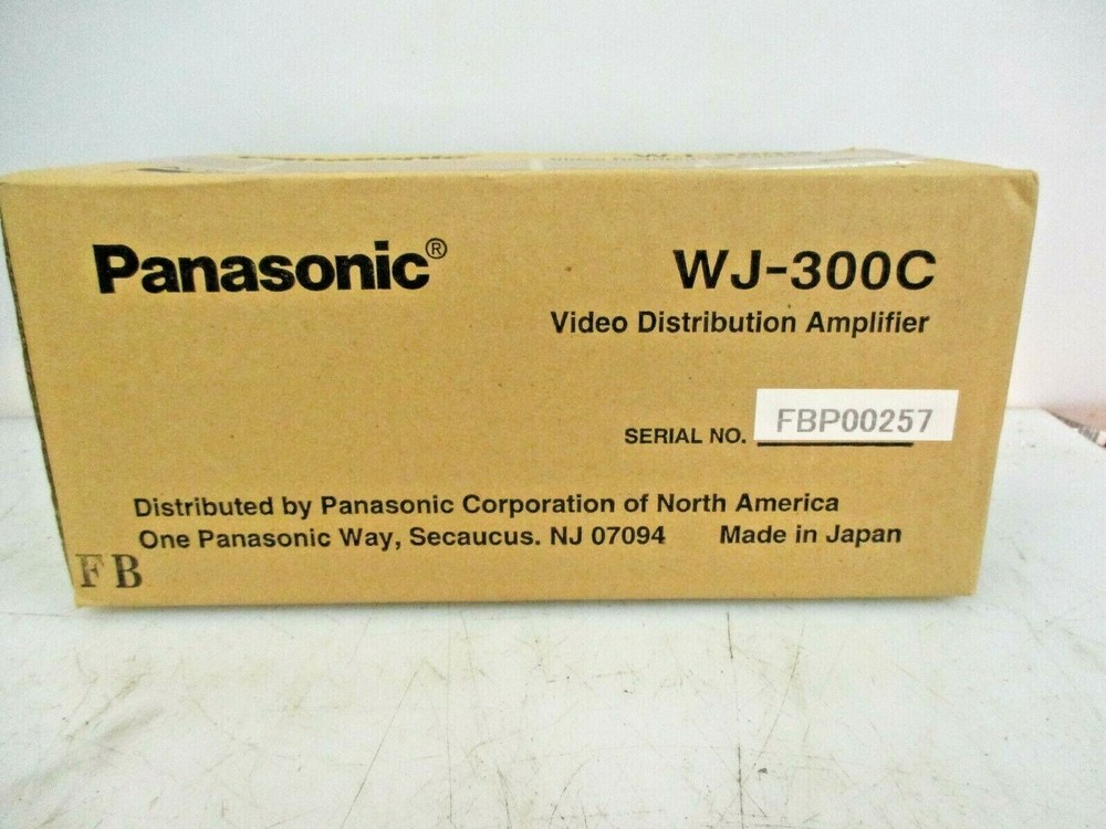 NEW PANASONIC VIDEO DISTRIBUTION AMPLIFIER WJ-300C