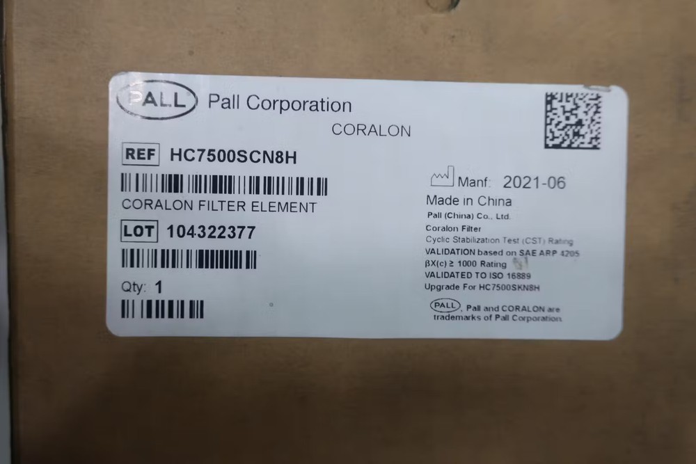 Pall HC7500SCN8H Hydraulic Filter Element