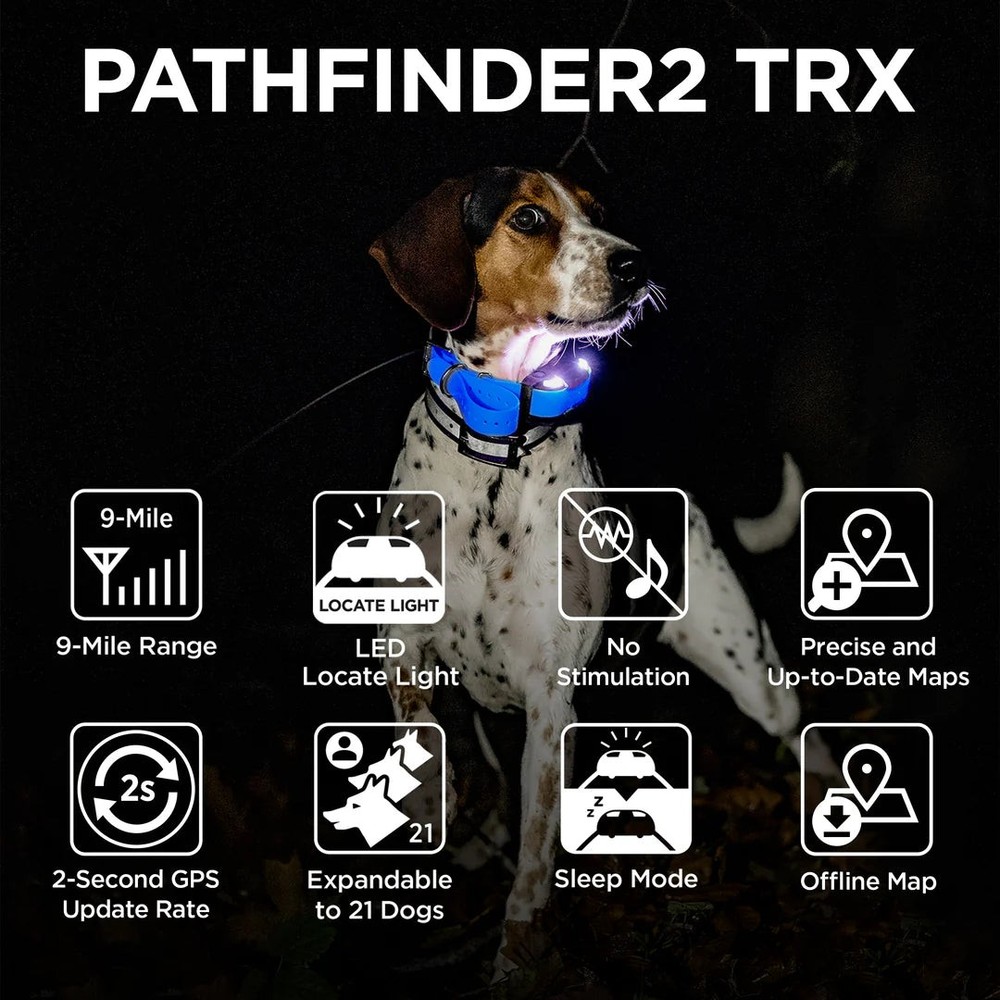 Dogtra Pathfinder2 TRX Extra Receiver Collar Blue